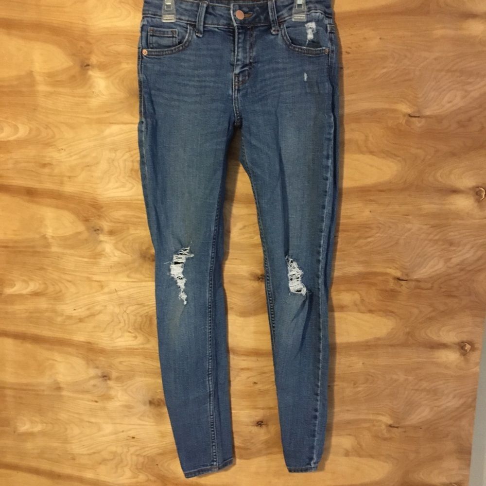 Old Navy Womens Sz 0 Rockstar Super Skinny Jeans